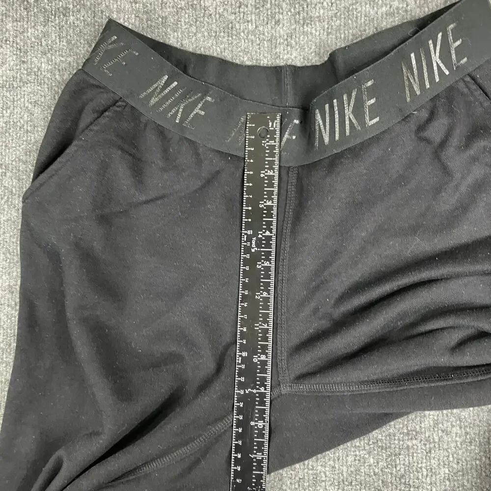 Nike Dri-Fit Leggings Womens Size M Black‎ Compression Athletic Running Stretch